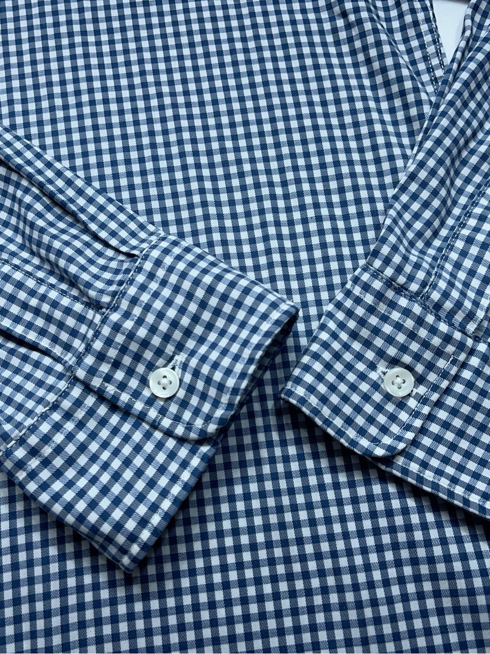 FAHERTY Button Down Shirt Mens Size XXL Long Sleeve Blue Check Huckberry - Picture 5 of 13